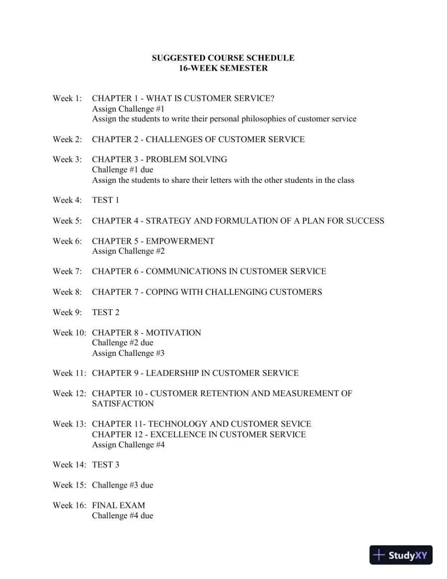 Customer Service: A Practical Approach 6th Edition Test Bank, page 12