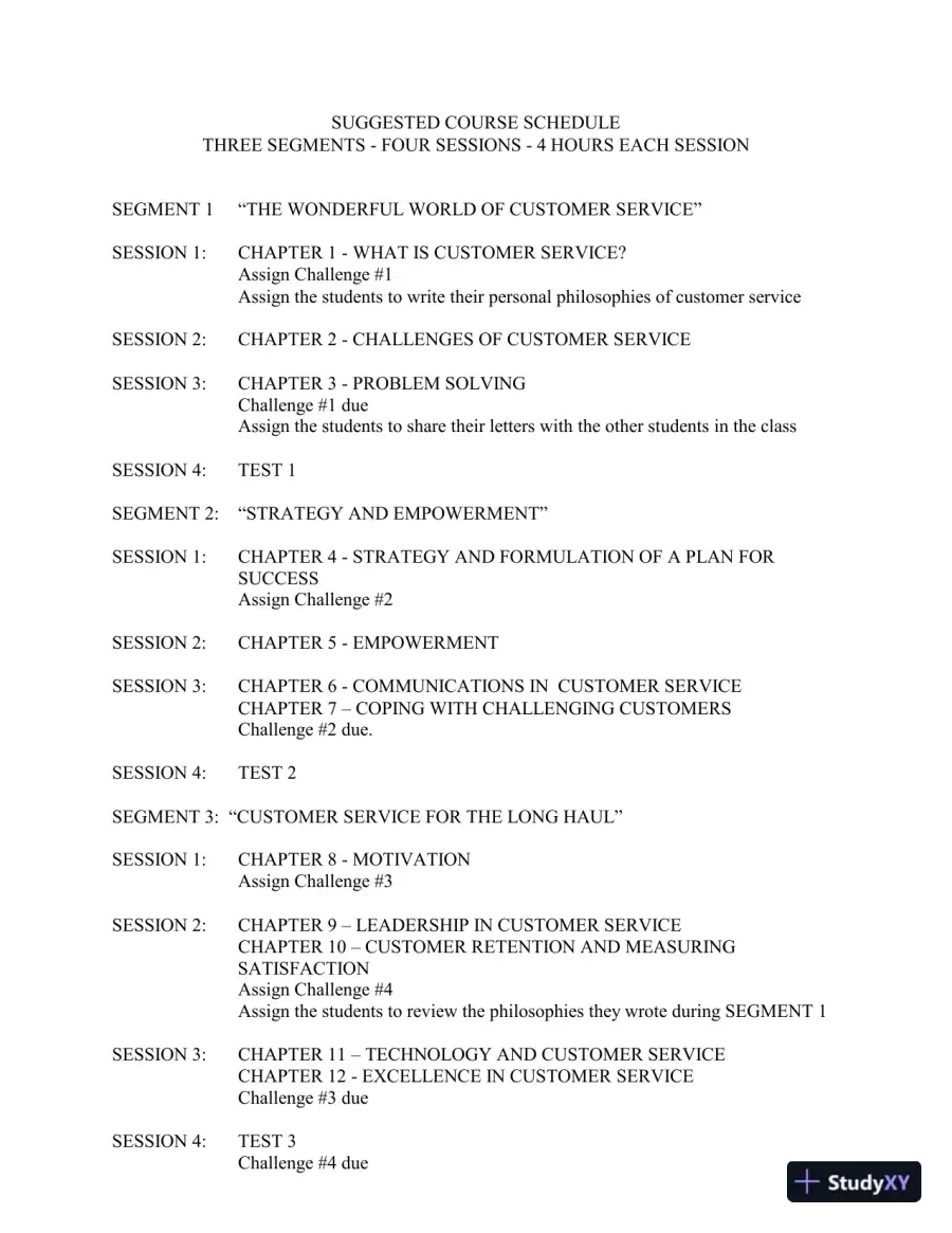 Customer Service: A Practical Approach 6th Edition Test Bank, page 13