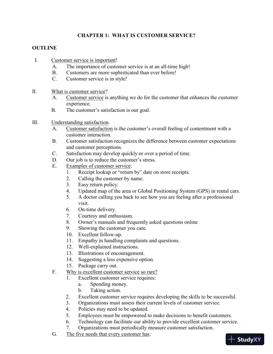 Customer Service: A Practical Approach 6th Edition Test Bank, page 15