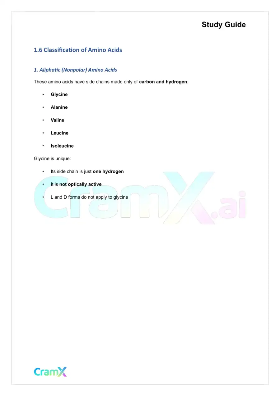 Biochemistry I - Protein Structure, page 4