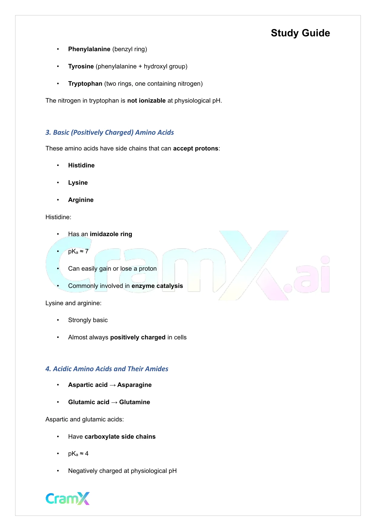Biochemistry I - Protein Structure - Page 6 preview image