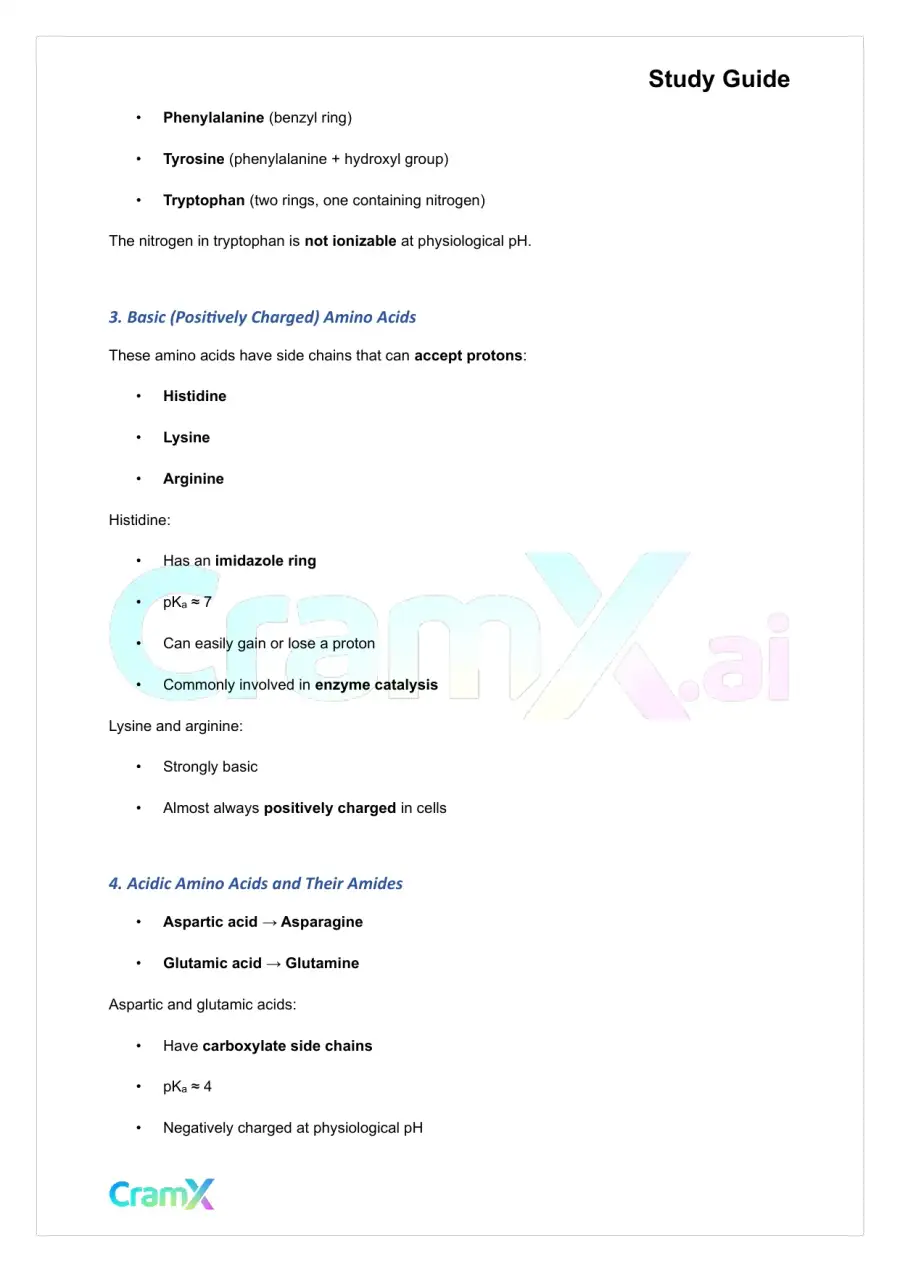Biochemistry I - Protein Structure, page 6