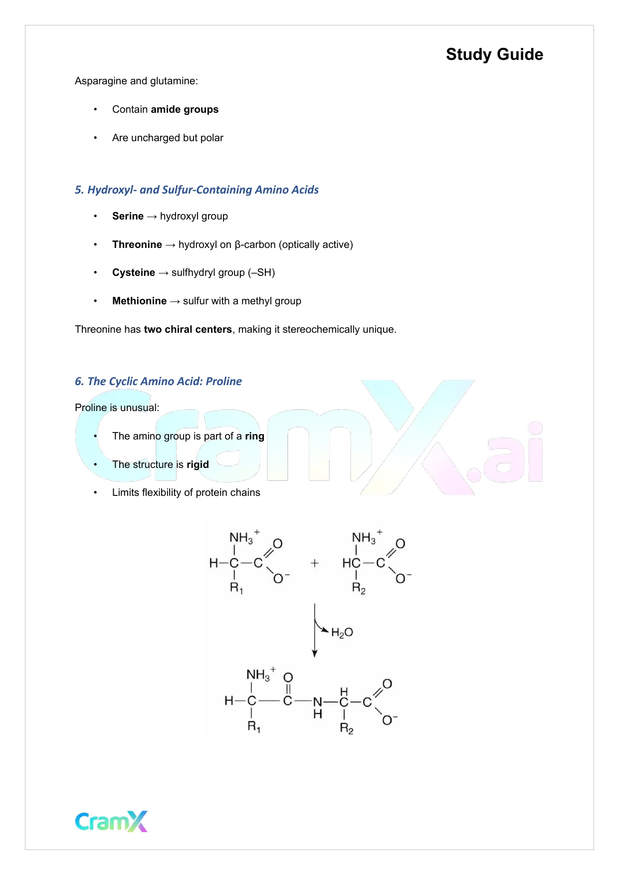 Biochemistry I - Protein Structure - Page 7 preview image