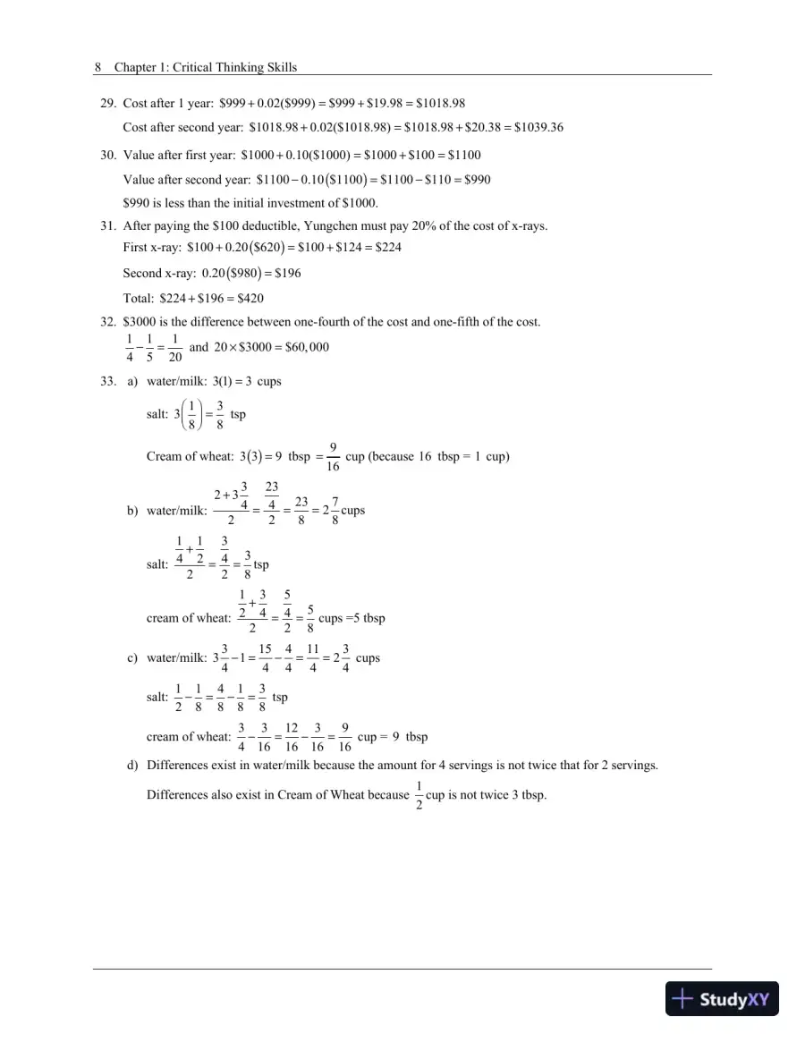 Solution Manual for A Survey of Mathematics with Applications, 11th Edition, page 14