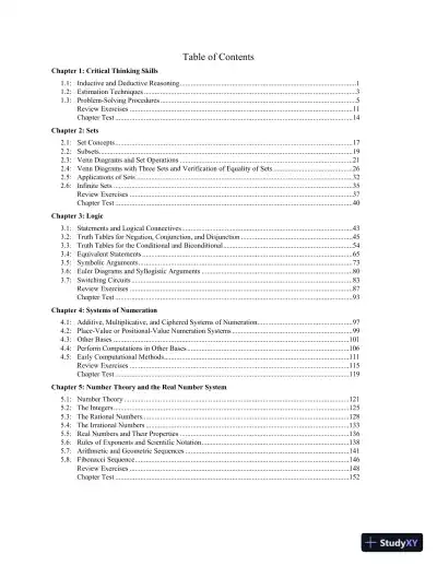 Solution Manual for A Survey of Mathematics with Applications, 11th Edition - Page 3 preview image