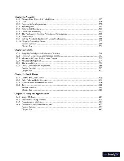 Solution Manual for A Survey of Mathematics with Applications, 11th Edition - Page 5 preview image