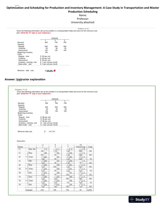Optimization and Scheduling for Production and Inventory Management: A Case Study in Transportation and Master Production Scheduling - Page 1 preview image