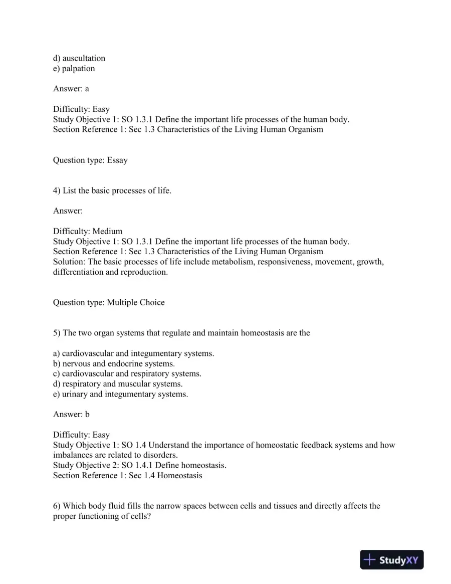 Test Bank For Principles Of Anatomy And Physiology, 13th Edition, page 3