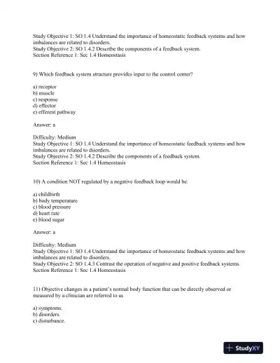 Test Bank For Principles Of Anatomy And Physiology, 13th Edition - Page 5 preview image