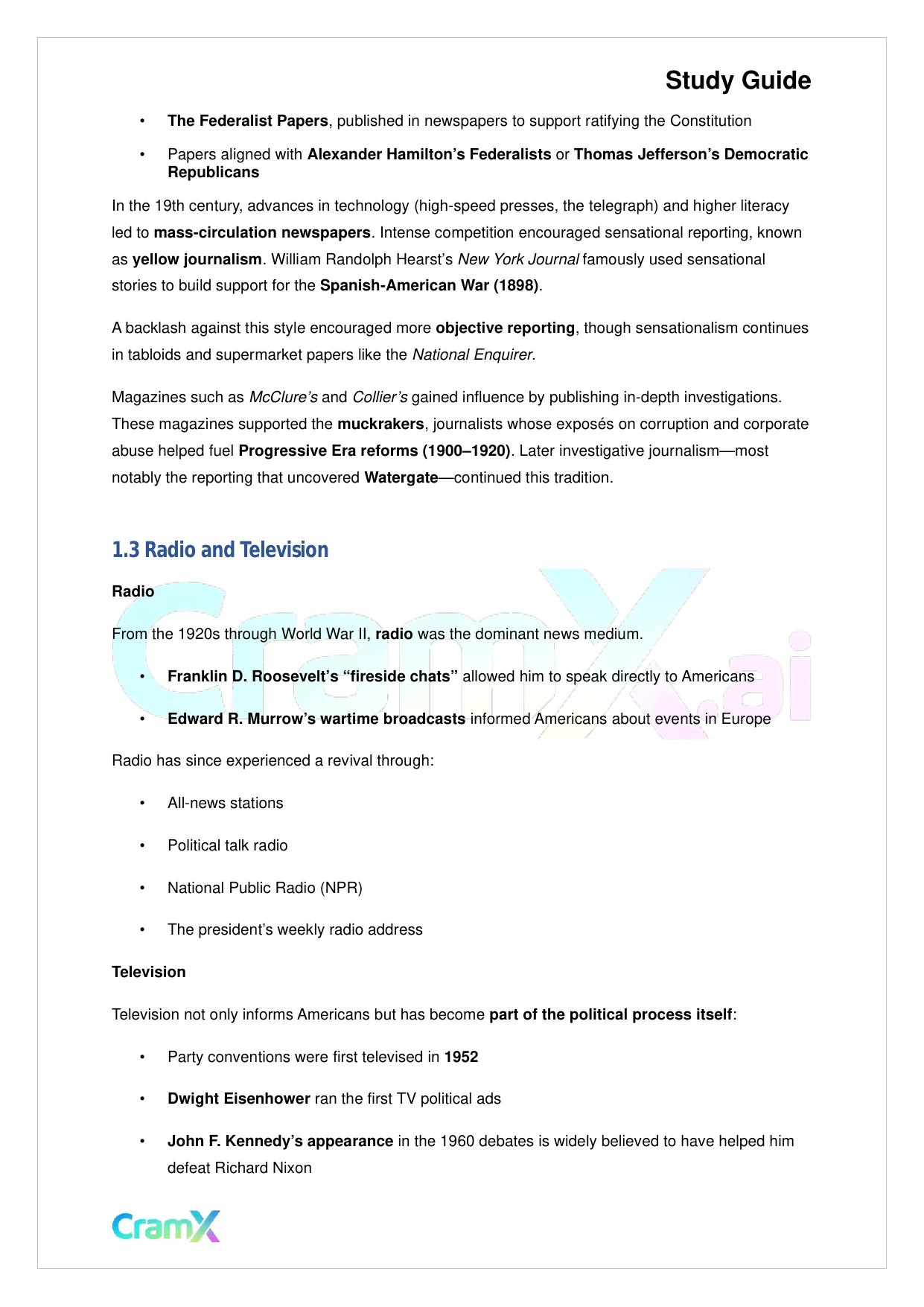 American Government - The Mass Media - Page 2 preview image