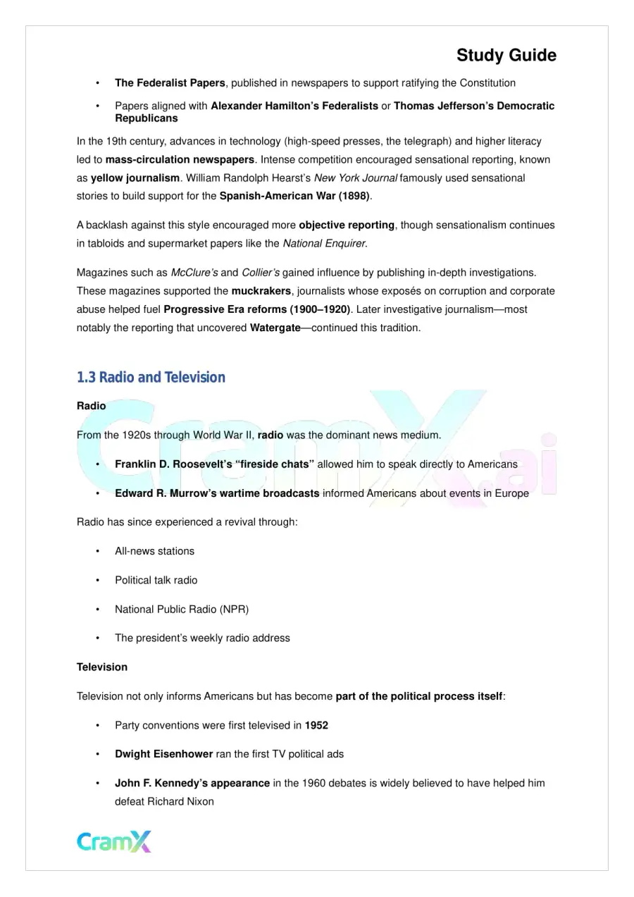 American Government - The Mass Media, page 2