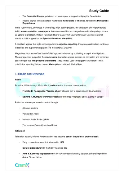 American Government - The Mass Media - Page 2 preview image