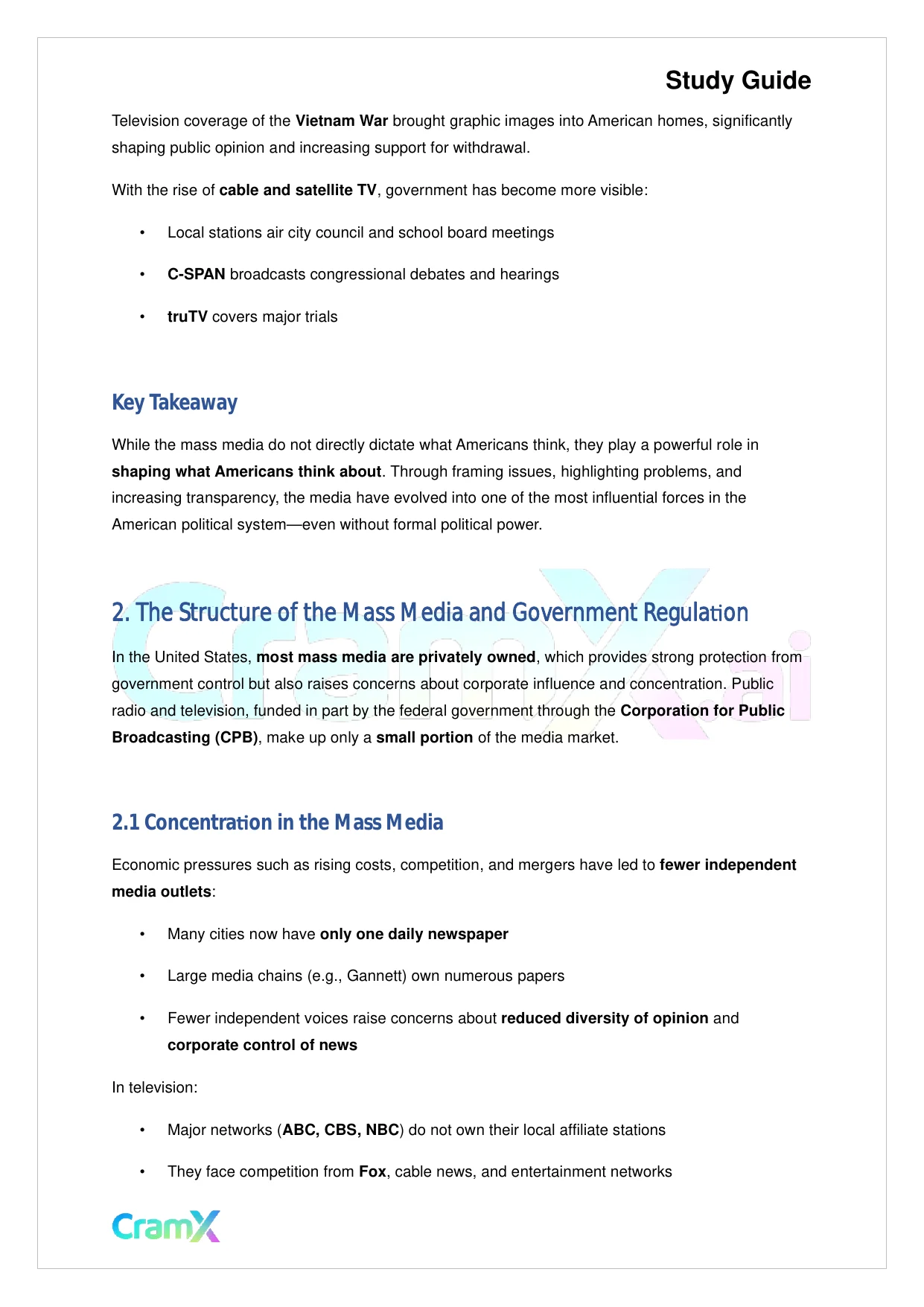 American Government - The Mass Media - Page 3 preview image