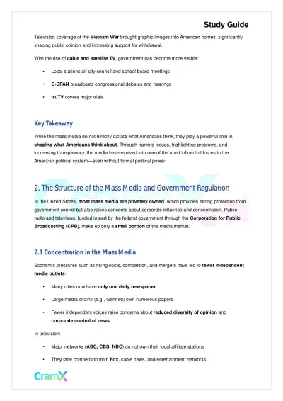 American Government - The Mass Media - Page 3 preview image