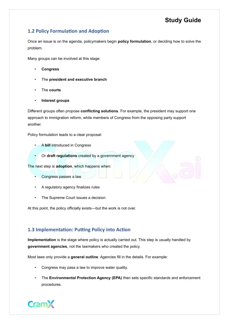 American Government - Public Policy, page 2