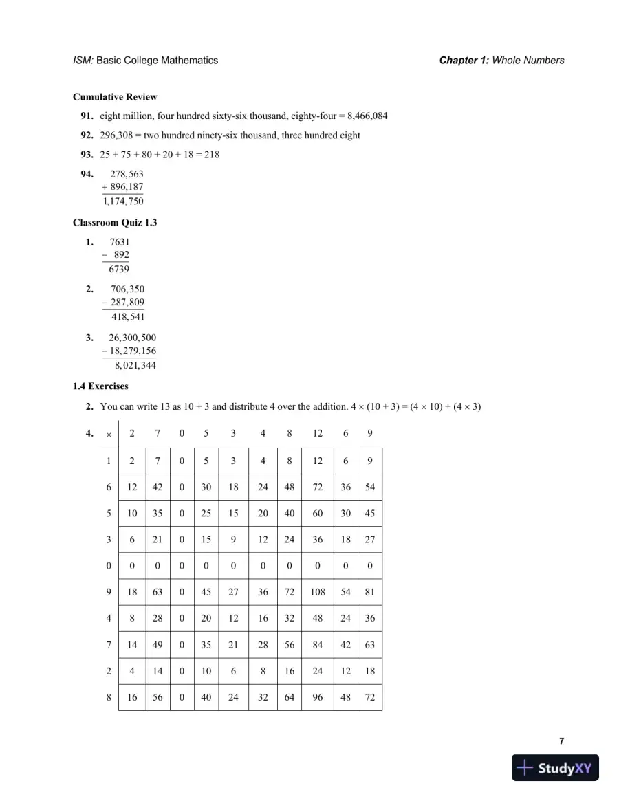 Solution Manual for Basic College Mathematics, 9th Edition, page 10
