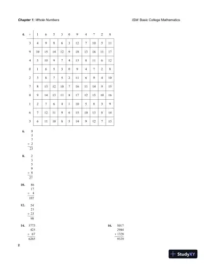 Solution Manual for Basic College Mathematics, 9th Edition - Page 5 preview image