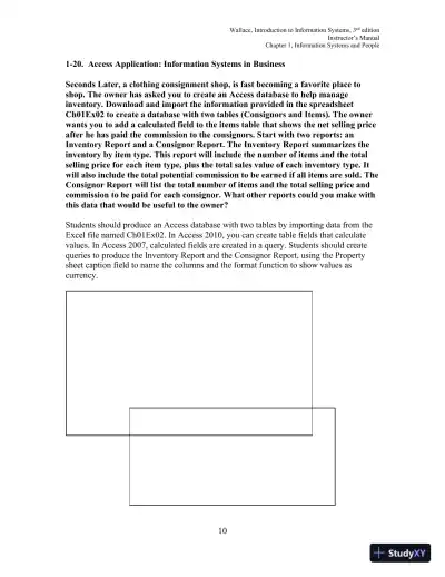 Solution Manual for Introduction to Information Systems: People, Technology and Processes, 3rd Edition - Page 11 preview image