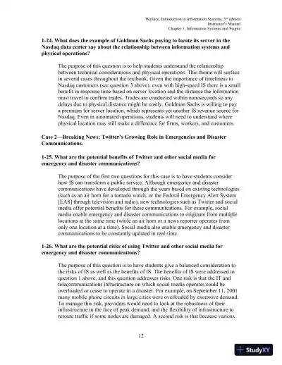 Solution Manual for Introduction to Information Systems: People, Technology and Processes, 3rd Edition - Page 13 preview image