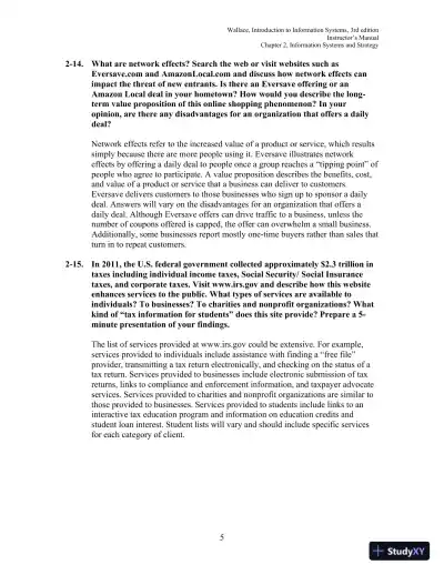 Solution Manual for Introduction to Information Systems: People, Technology and Processes, 3rd Edition - Page 22 preview image