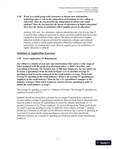 Solution Manual for Introduction to Information Systems: People, Technology and Processes, 3rd Edition - Page 24 preview image