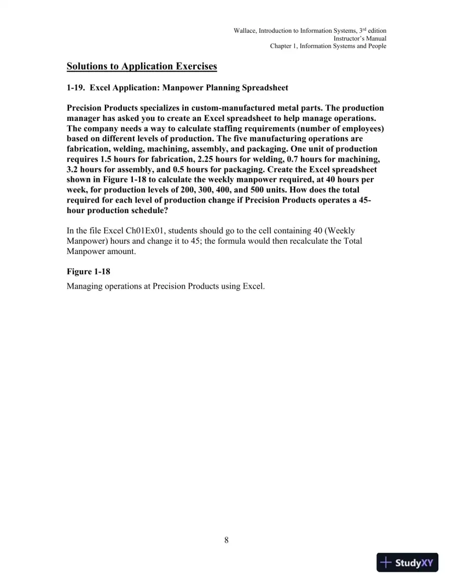 Solution Manual for Introduction to Information Systems: People, Technology and Processes, 3rd Edition, page 9