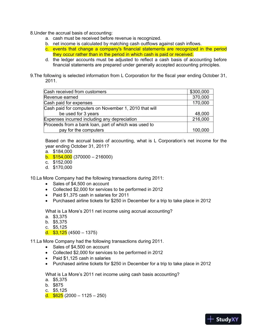 ACCT 2101 Exam 2 Study Guide Chapters 4 � 6, page 3