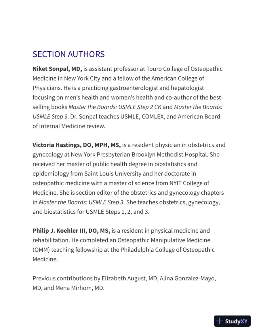 Master the Boards USMLE Step 2 CK, 6th Edition (2021), page 11