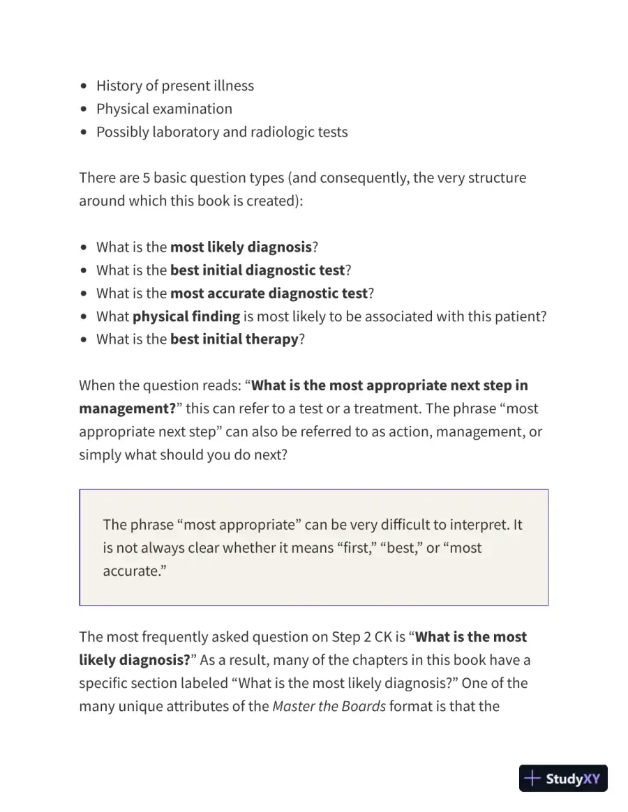 Master the Boards USMLE Step 2 CK, 6th Edition (2021), page 16