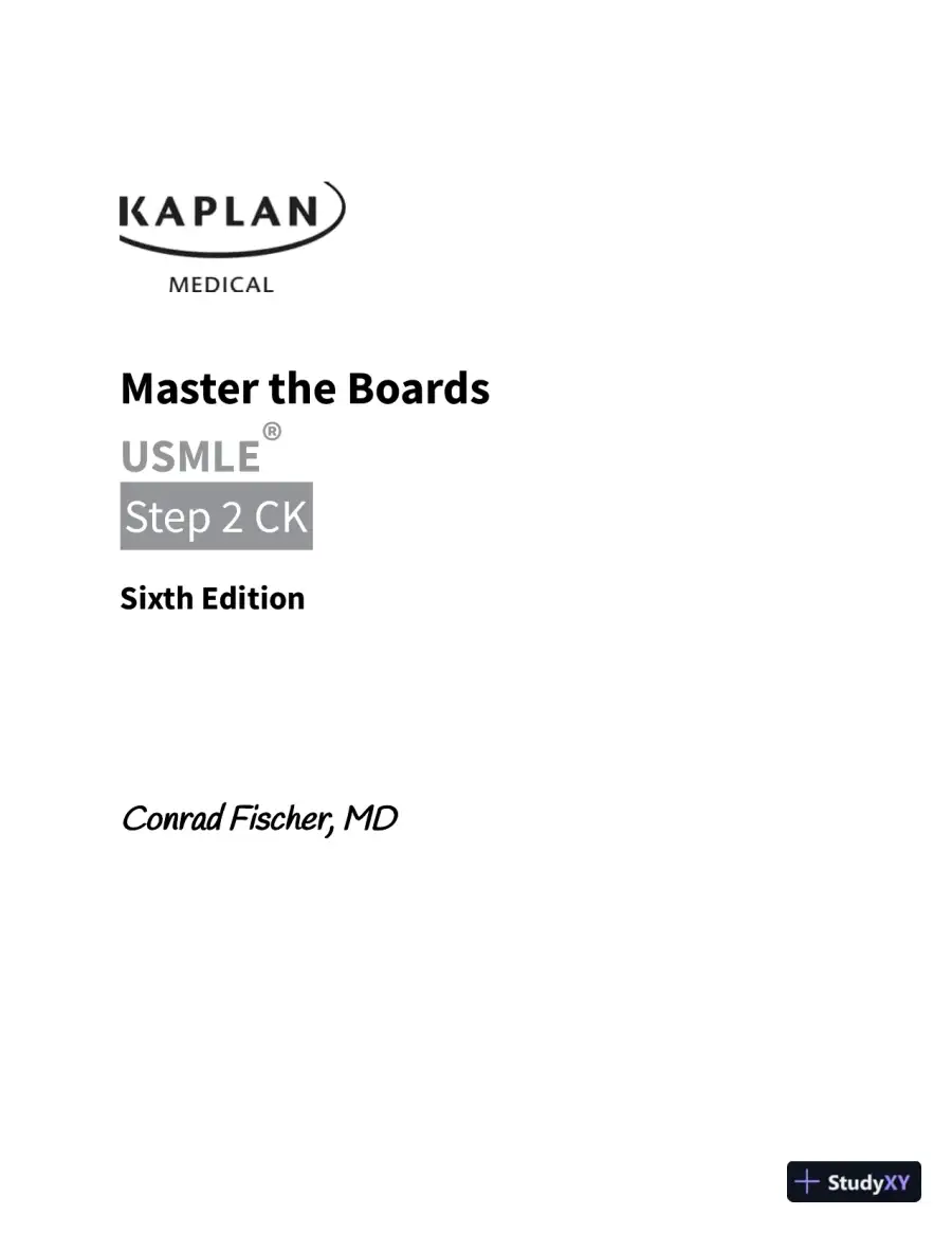 Master the Boards USMLE Step 2 CK, 6th Edition (2021), page 3