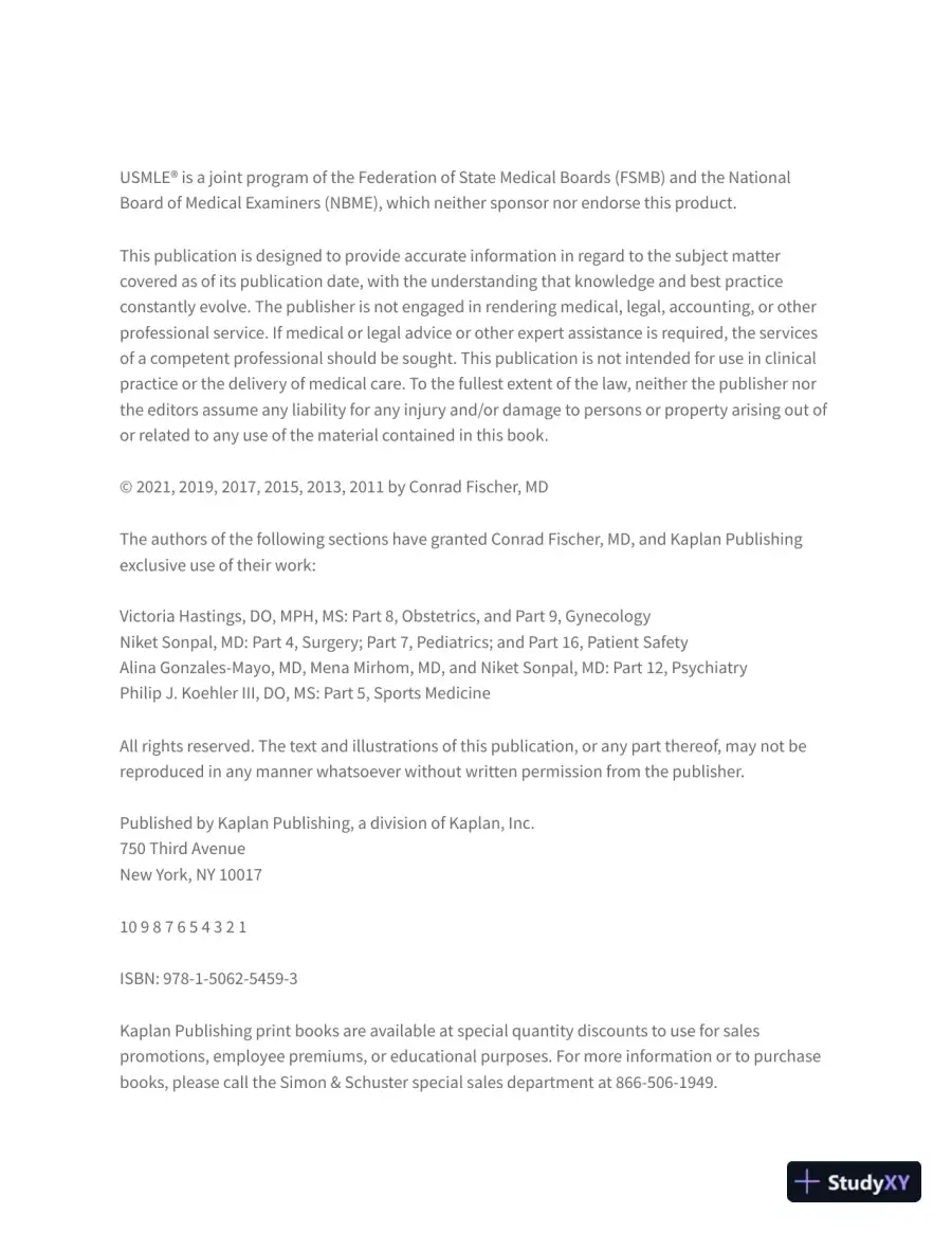 Master the Boards USMLE Step 2 CK, 6th Edition (2021), page 5