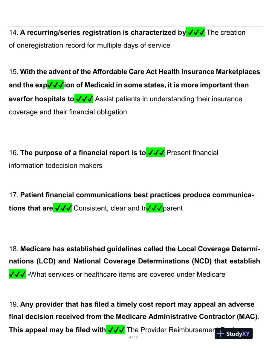2023 CRCR Health Care Assessment Certification Exam With Answers (205 Solved Questions), page 5