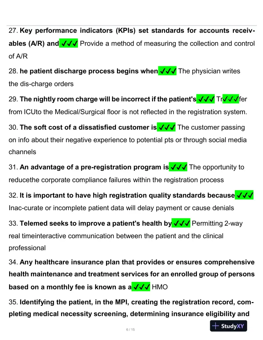 2023 CRCR Health Care Assessment Certification Exam With Answers (205 Solved Questions), page 7