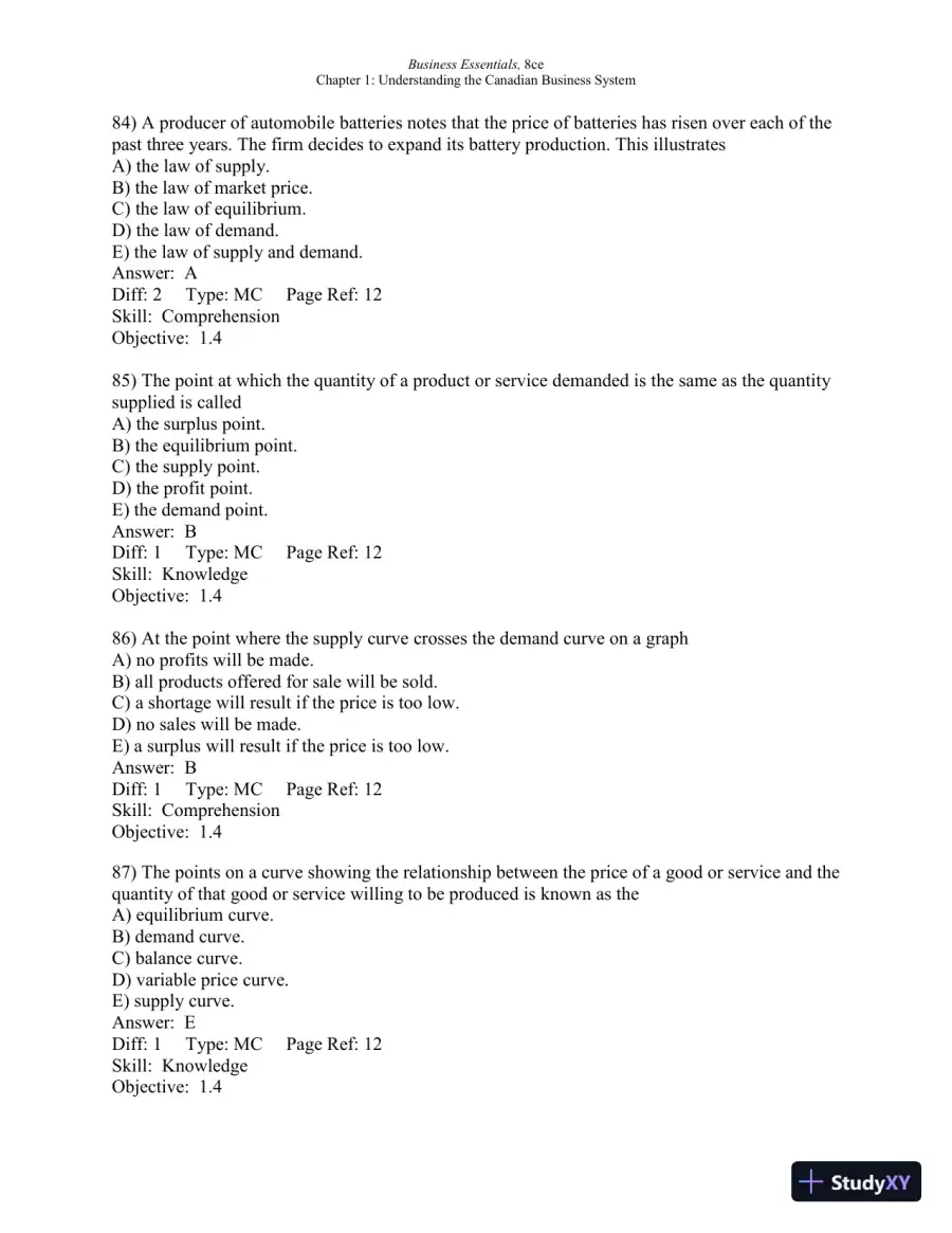 Test Bank For Business Essentials, Eighth Canadian Edition 8th Edition, page 26