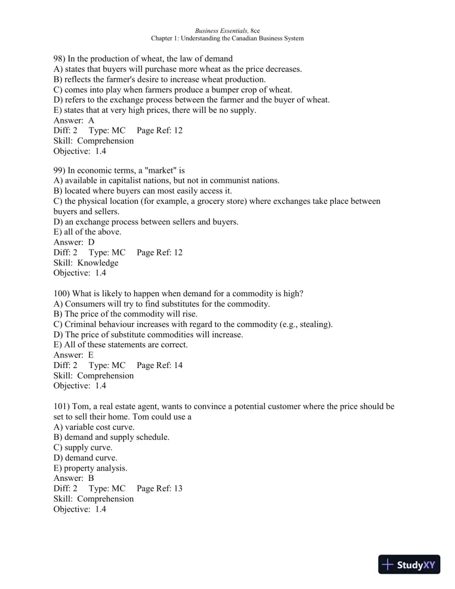 Test Bank For Business Essentials, Eighth Canadian Edition 8th Edition, page 30