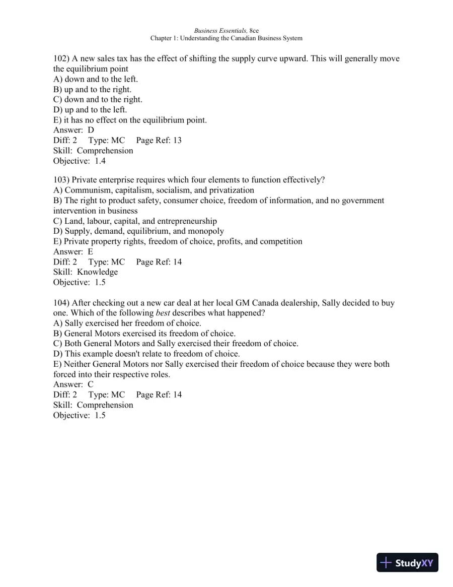 Test Bank For Business Essentials, Eighth Canadian Edition 8th Edition, page 31