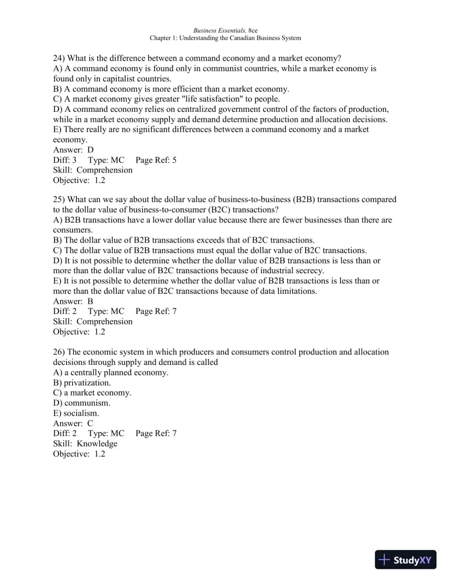 Test Bank For Business Essentials, Eighth Canadian Edition 8th Edition, page 9