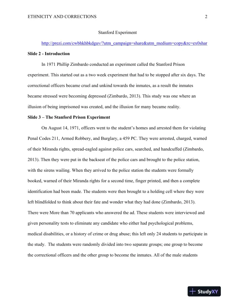 CJA/344 Ethnicity and Corrections, page 3