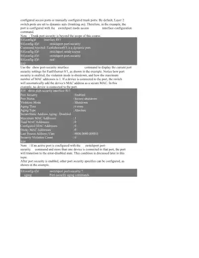 Secure Your Network Master Switch Security Configu - Page 4 preview image