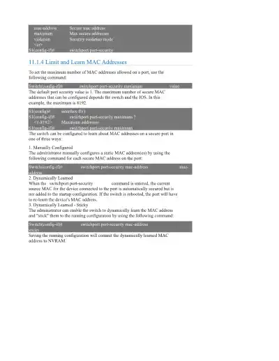 Secure Your Network Master Switch Security Configu - Page 5 preview image