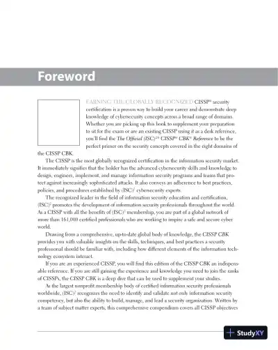 The Official ISC2 CISSP CBK Reference (2021) - Page 22 preview image