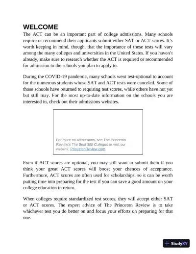 Princeton Review ACT English Prep: 4 Practice Tests + Review (2022) - Page 16 preview image