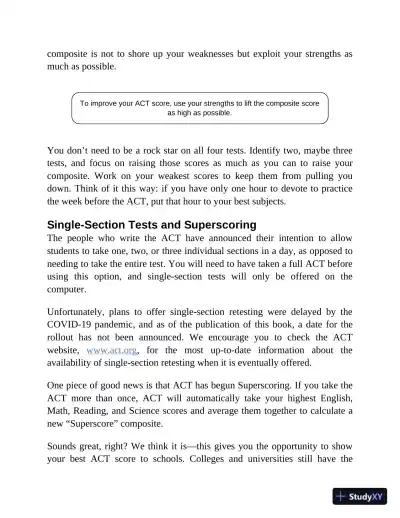 Princeton Review ACT English Prep: 4 Practice Tests + Review (2022) - Page 20 preview image