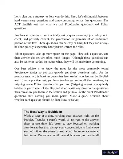 Princeton Review ACT English Prep: 4 Practice Tests + Review (2022) - Page 23 preview image