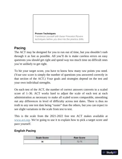 Princeton Review ACT English Prep: 4 Practice Tests + Review (2022) - Page 25 preview image