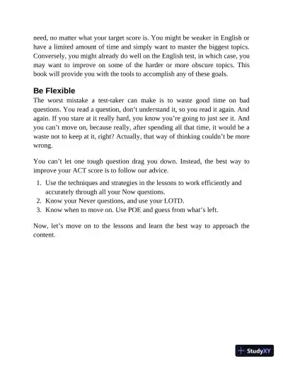 Princeton Review ACT English Prep: 4 Practice Tests + Review (2022) - Page 28 preview image