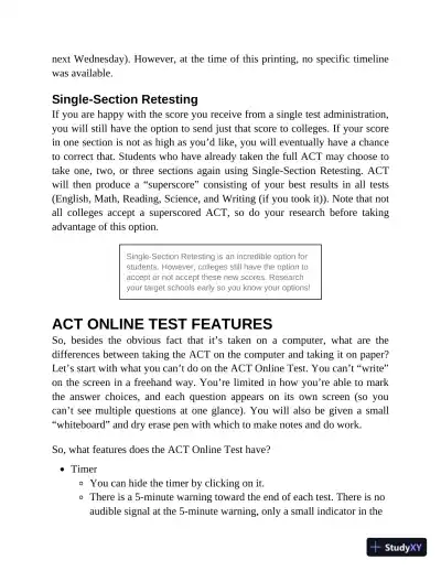 Princeton Review ACT English Prep: 4 Practice Tests + Review (2022) - Page 31 preview image