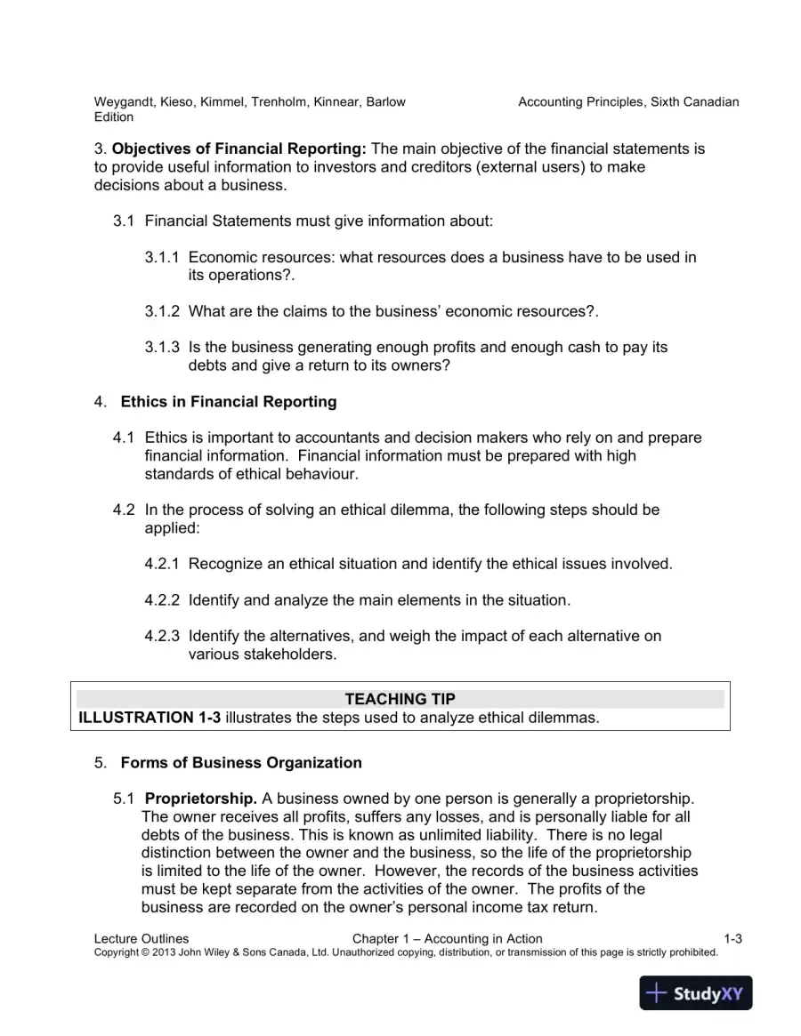 Accounting Principles, Sixth Canadian Edition Lecture Notes, page 10