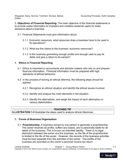 Accounting Principles, Sixth Canadian Edition Lecture Notes - Page 10 preview image