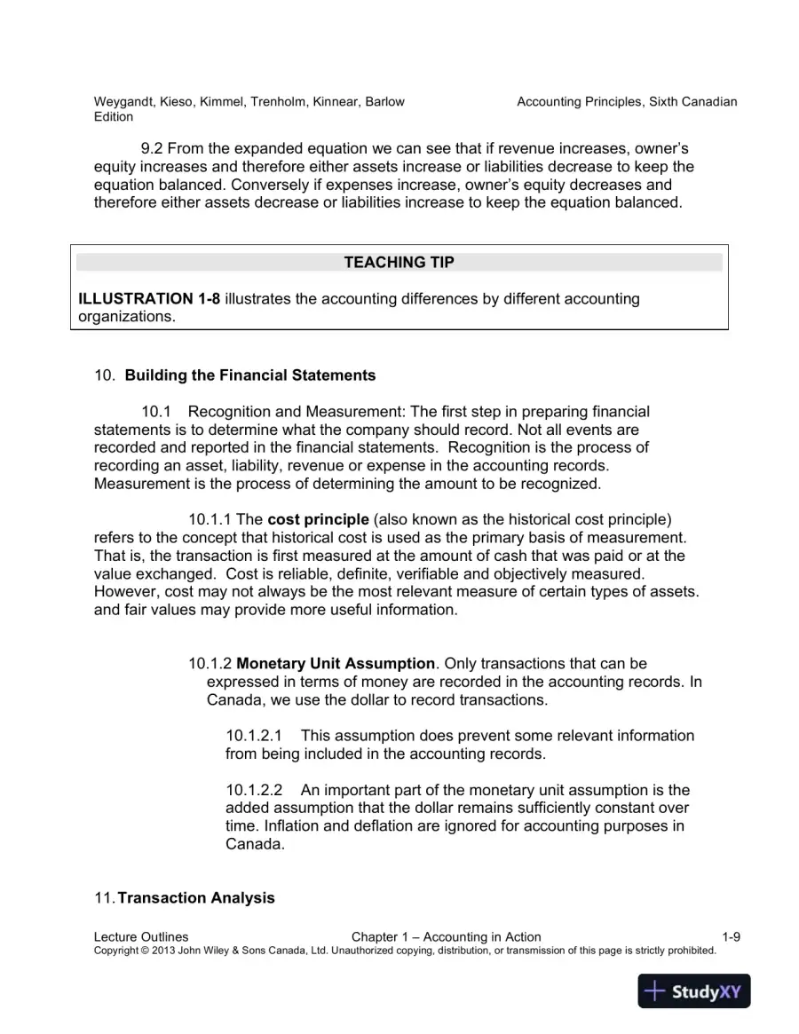 Accounting Principles, Sixth Canadian Edition Lecture Notes, page 16